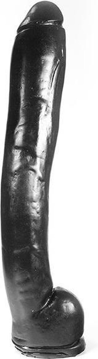 Dark Crystal XXL Dildo 37,5 x 6 cm - zwart