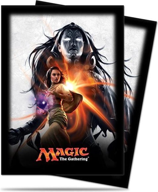 mtg liliana card sleeves Double Masters 2022 Liliana, the Last Hope Standard Deck Protector Sleeves  (100ct) for Magic: The Gathering main image 0