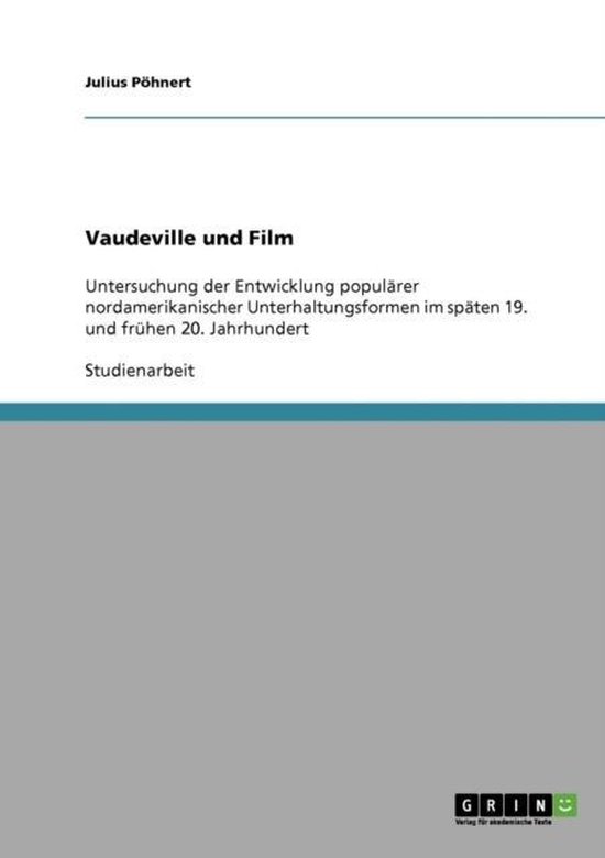 Vaudeville und Film - cover