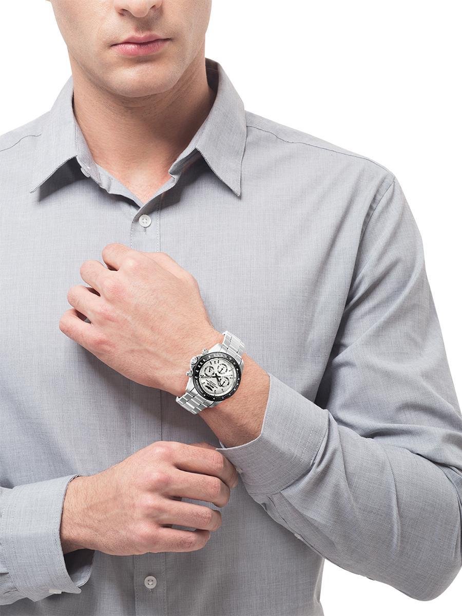 Invicta Speedway 26111 Heren Horloge - Waterdicht - Analoog - Quartz Uurwerk - Roestvrij Staal met zilveren Wijzerplaat - 39mm