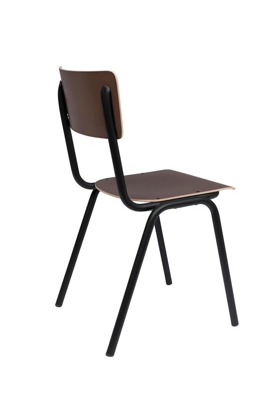 | Zuiver Back To School Matte eetkamerstoel Zuiver Eetkamerstoel Back To School Mat bruin