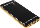 Zwarte back cover kunstleer Geschikt Voor Samsung Galaxy S7