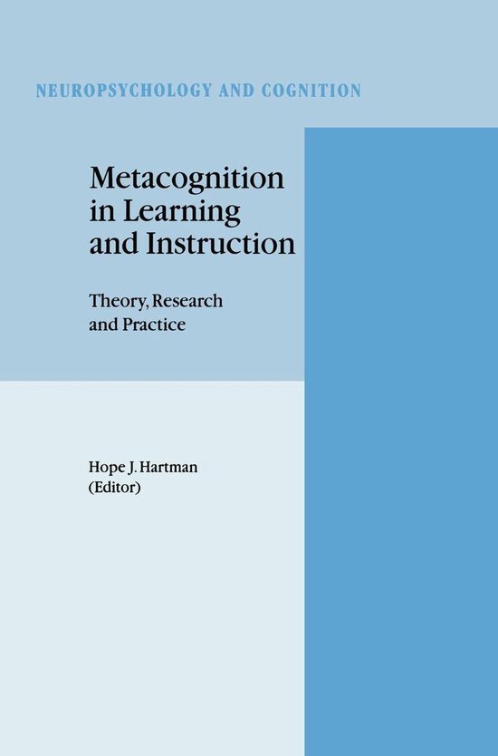Neuropsychology and Cognition 19 - Metacognition in Learning ... - cover