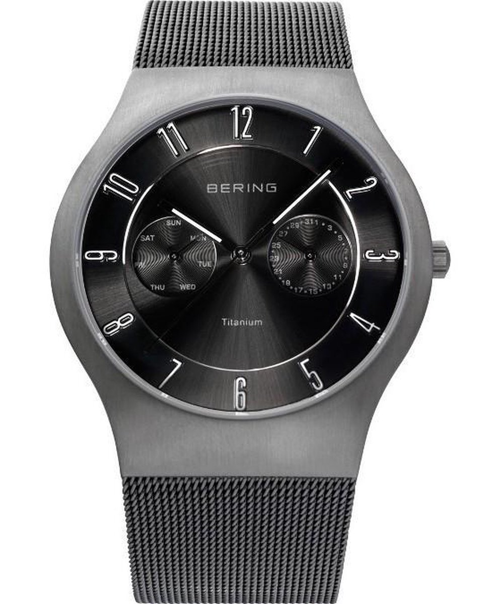 BERING 11939-077 - Horloge - Titanium - Grijs - Ø 39 mm