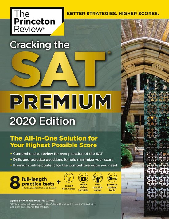 Cracking the SAT Premium Edition with 8 Practice Tests, 2020 - cover