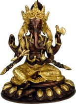 Ganesha messing 2-kleurig - 20 - 1870 - Messing - Metaal - M