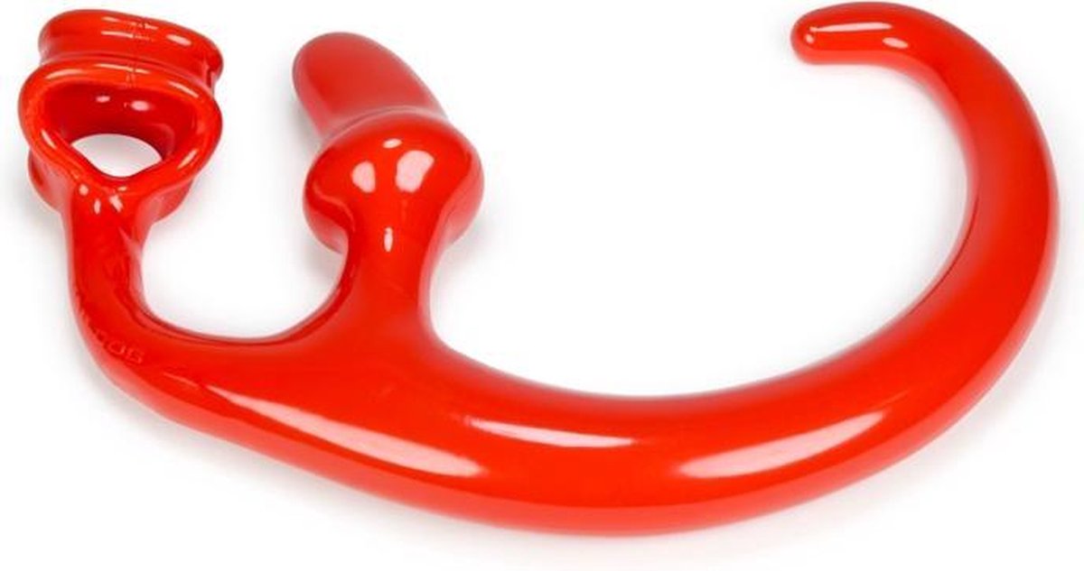 Goedkoopste Alien Tail buttplug With Built-In Cocksling Red