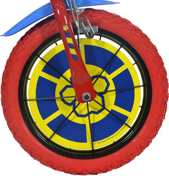 Dino Paw Patrol - Kinderfiets 10 Inch - van 1-3 Jaar - met Zijwieltjes - Jongensfiets Rood — afbeelding 5
