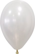 GLOBOLANDIA - 50 metallic witte ballonnen