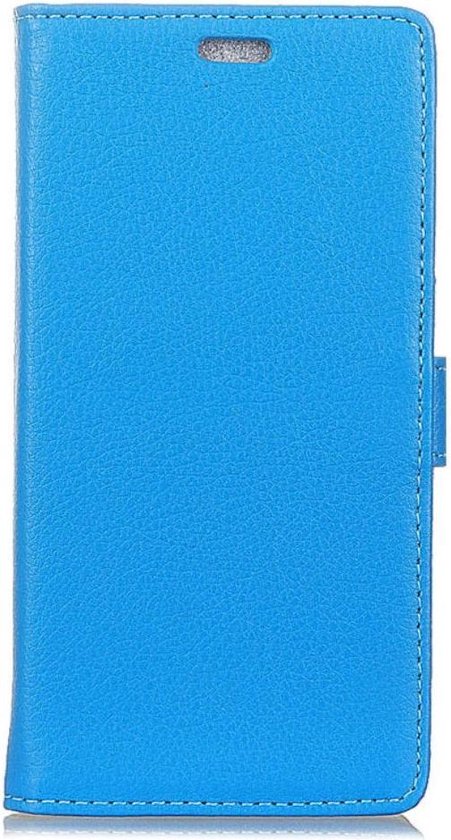 Shop4 - Sony Xperia XZ2 Premium Hoesje - Wallet Case Grain Blauw