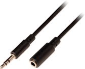 Valueline VLAP22050B50 Jack Stereo Audio Verlengkabel 3,5 mm Mannelijk - 3,5 mm Vrouwelijk 5,00 M Zwart