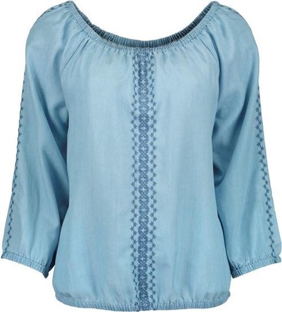 Blue Seven dames blouse blauw 'Ibiza style' - maat 40 | bol