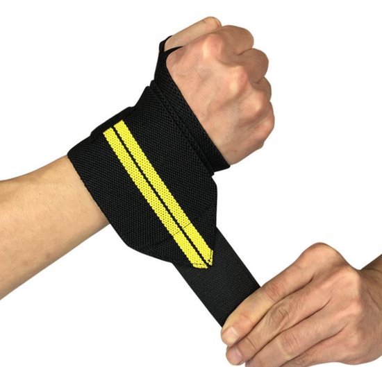 Simuleren Horizontaal Besparing 1 Gele Polsband | Fitness & Crossfit polsband | Versteviging & Versterking  polsen |... | bol.com