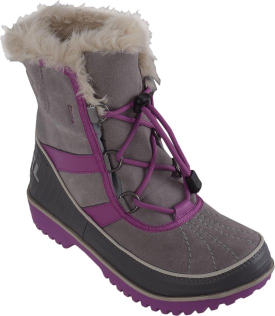 Sorel Youth Tivoli II Snowboots Unisex Maat 39 Grijs/ Paars