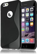 Apple iPhone 7 smartphone hoesje siliconen tpu case s-line zwart