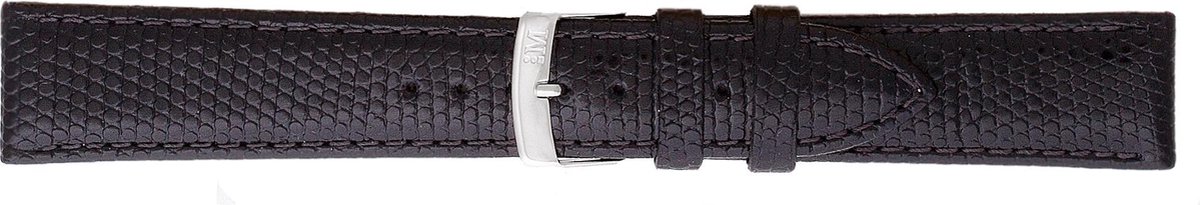 Morellato PMX019IBIZA PF horlogebandje - Leer - Zwart - 12 mm