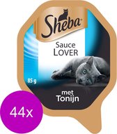 Sheba Alu Lovers 85 g - Kattenvoer - 44 x Tonijn