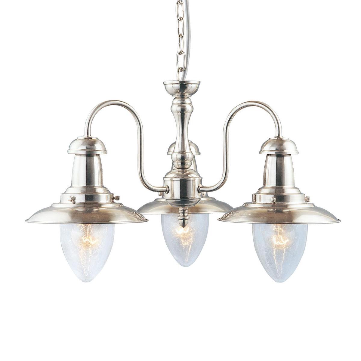 Zilveren hanglamp Fisherman 3-lichts - 5333-3SS