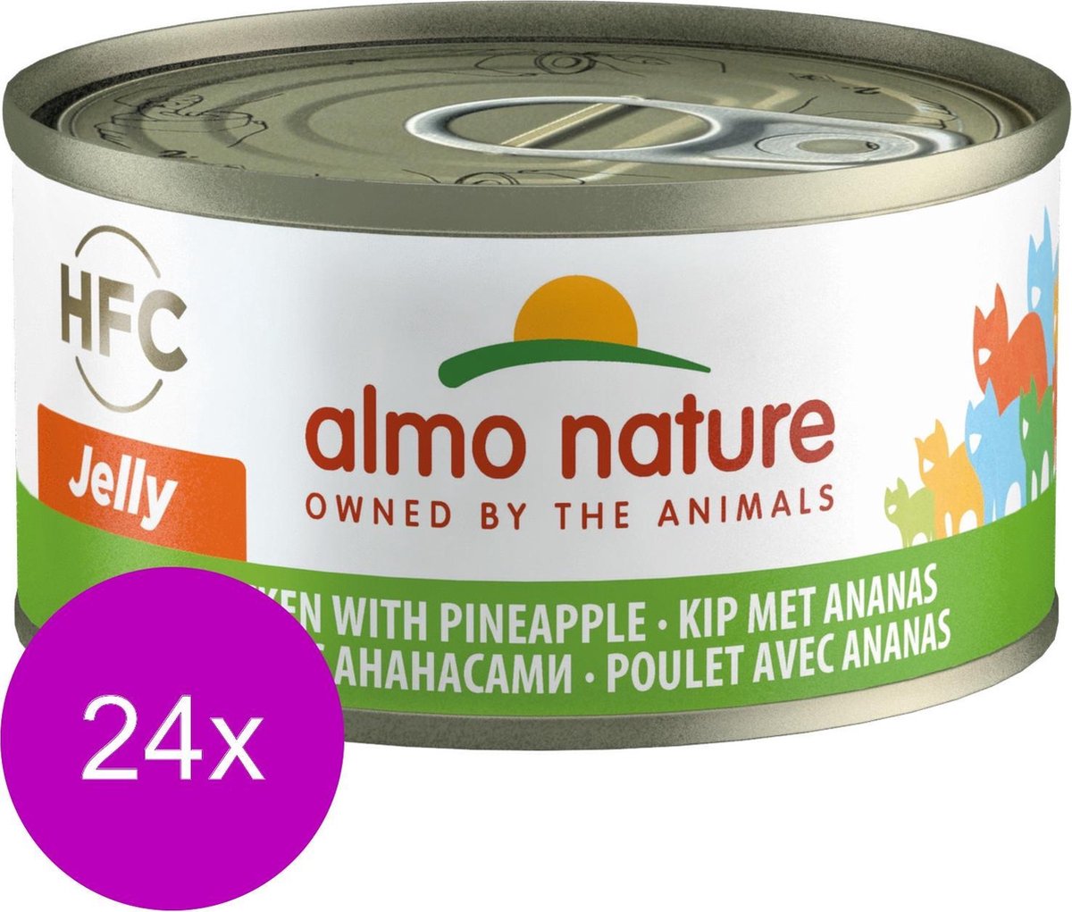 Almo Nature  Natvoer Katten - HFC Jelly - Kip & Ananas - 24 x 70g