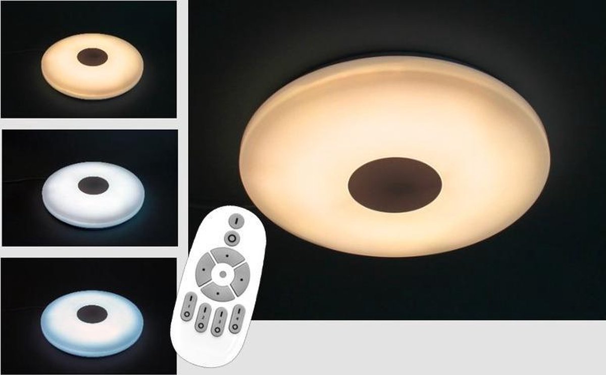 Volg ons partij dauw LED's Light LED Plafondlamp met afstandsbediening - Dimbaar met 3000-6500K  kleurenvariatie | bol.com