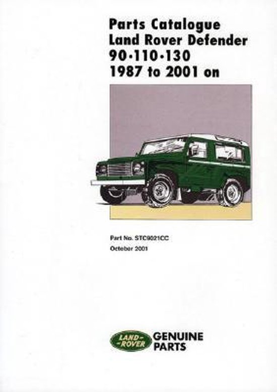 Land Rover Defender 90110130 Parts Catalogue 19872001 On, R. M. Clarke