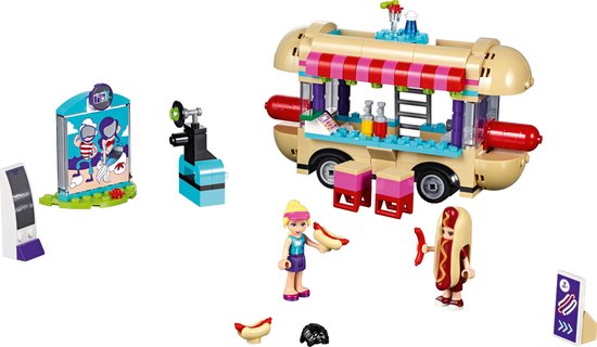Pretpark hotdog-wagen