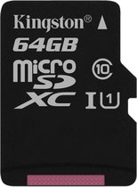 Mémoire flash Kingston Technology Canvas Select 64 Go MicroSD Classe 10 UHS-I