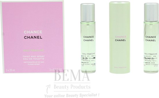 Chanel - Chance Eau Fraiche EDT Refillable 3x 20 ml