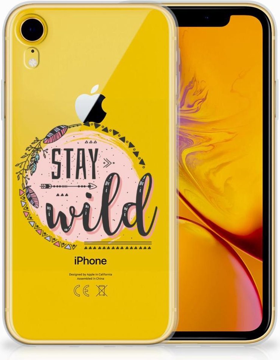 Apple iPhone Xr Telefoonhoesje met Naam Boho Stay Wild