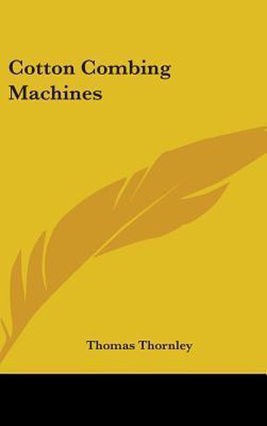 COTTON COMBING MACHINES - cover