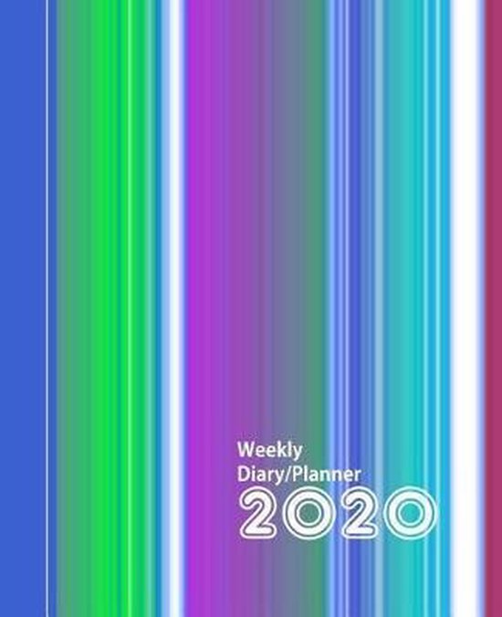 Planners One Year 2020- Colorful Stripes Design - cover