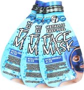 W7 Metallic Easy-Peel Face Masker - Hyaluronic Acid (3 Stuks)