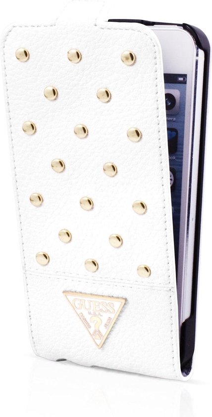 Guess Tessi Flip Case - Geschikt voor Samsung Galaxy S5 / S5 Plus - Wit
