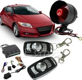 auto alarm 1 weg auto alarmsysteem 125db Autoalarm met twee handzenders. Alarm installatie voor de auto