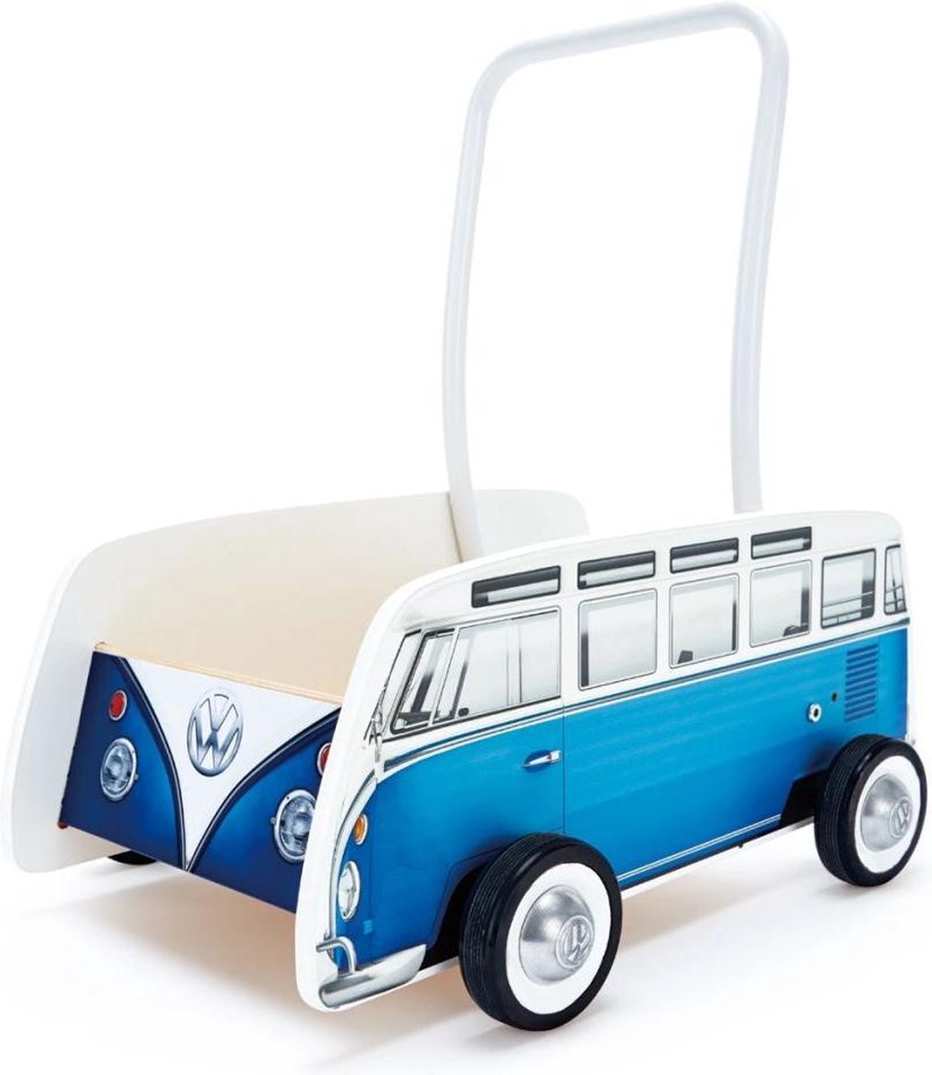 Hape Klassieke Volkswagen T1 - Blauw - Loopwagen | bol.com