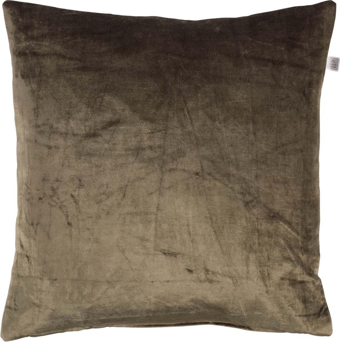 Dutch Decor Kussenhoes Cido 45x45 cm olijf