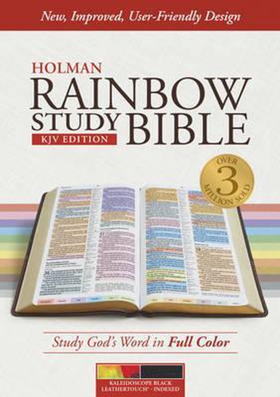 Rainbow Study BibleKJVKaleidoscope 9781433613494 Boeken