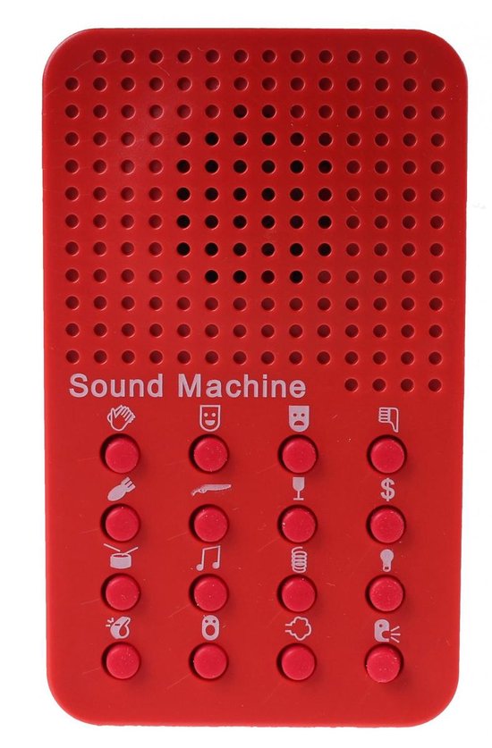 Eddy Toys Sound Machine Rood 6 X 10 Cm | bol.com