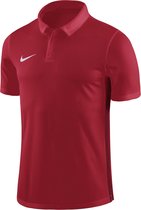 Nike Dry Academy 18 SS Polo Heren Sportpolo - Maat S  - Mannen - rood/wit