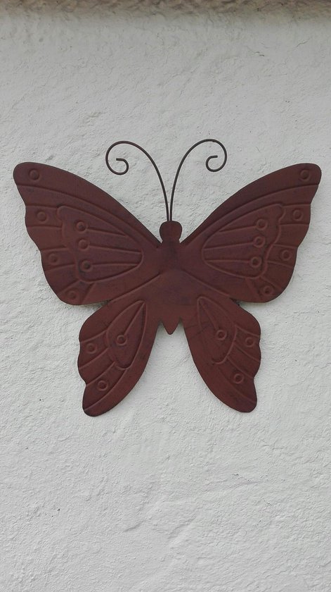 Persoonlijk Paradox injecteren Tuindecoratie - wanddecoratie - muurdecoratie - metaal - dieren - vlinders  - Set van 2... | bol.com