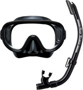ReefTourer- RC0105- COMBO- Snorkelmasker- Snorkelset- zwart/zwart