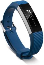 Siliconen Horloge Band Geschikt Voor Fitbit Ace - Armband / Polsband / Strap / Sportband - Donker Blauw