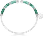 Scmyk armband BG-266 E Havana Spritz zilverkleurig