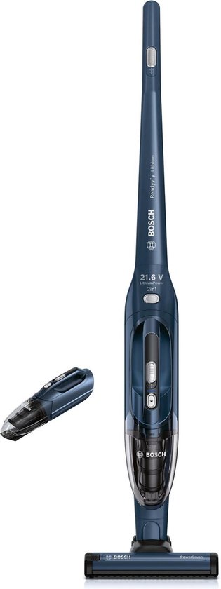 Bosch BBHL22140 Ready'y - Aspirateur à manche - Aspirateur ramasse-miettes  - Bleu | bol.com