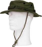 Groene bush hoed met extra drukknoop L (59)