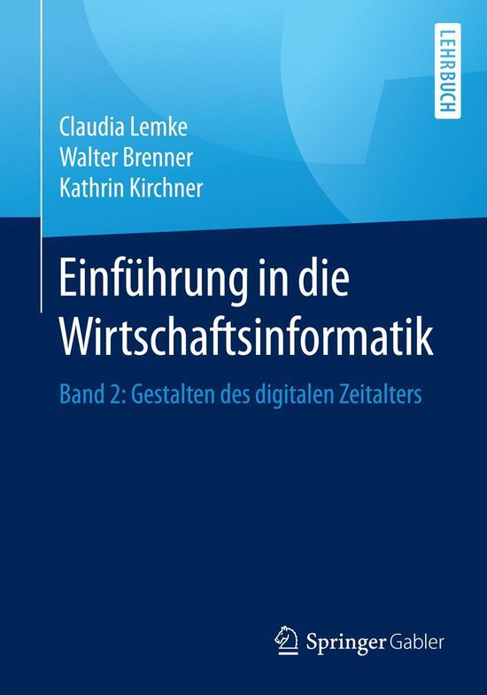 Einführung in die Wirtschaftsinformatik - cover