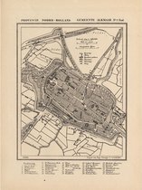 Historische kaart, plattegrond van de stad Alkmaar in Noord Holland uit 1867 door Kuyper van Kaartcadeau.com