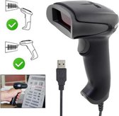 Professionele barcode scanner - Zwart - Met USB aansluiting - Handscanner - Barcode lezer - Universeel