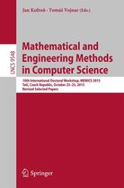 Lecture Notes in Computer Science 9548 - Mathematical and Engineering Methods in Computer Science