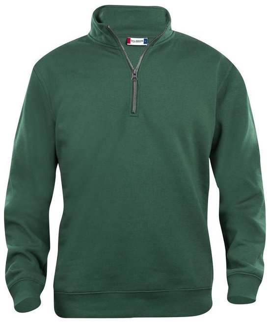 Clique Basic Half Zip 021033 - Flessen-groen - S